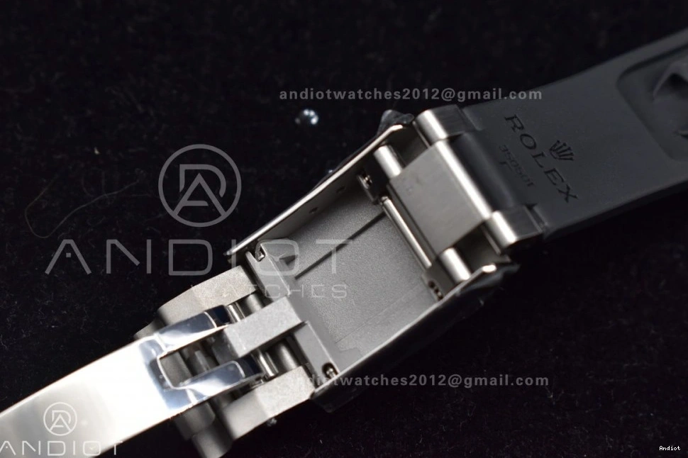 Strap 1:1 904L Dial Clean V2 Silver Edition on Case SA4130 Rubber Best Black Daytona SS 116519 0427